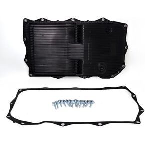 68225344AA 8-Speed Automatic Transmission Oil Pan with Gasket & Drain Plug Compatible with Ram 1500 2500 3500 & Jeep Grand Cherokee & Dodge Charger, Challenger, Charger & Chrysler 300