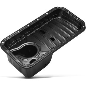 A-Premium Engine Oil Pan Sump with Drain Plug Compatible with Chevrolet Spark 2013 2014 2015, 1.2L, Replace # 25186958