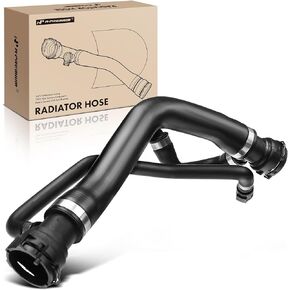 A-Premium Upper Radiator Coolant Hose Compatible with BMW E60 550i 2006-2010, 650Ci 2006-2011, 650i 2006-2010, V8 4.8L, Automatic transmission, Replace# 17127534918
