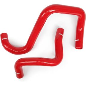 Mishimoto MMHOSE-WR6-12RD Silicone Radiator Hose Kit Compatible With Jeep Wrangler JK 2007-2017 Red