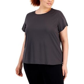 Women's Birdseye Mesh T Shirt Gray Size 3X