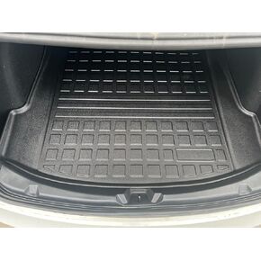 Premium Cargo Liner for Tesla Model 3 2017-2024 - 100% Protection - Custom Fit Car Trunk Mat - Easy-to-Wash & All-Season Black Cargo Mat - 3D Shaped Laser Measured Trunk Liners for Tesla Model 3