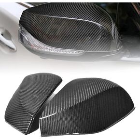 قبعات غطاء مرآة تناسب إنفينيتي Q50 Q50S Q60 Q70 QX30 2014-2022 من ألياف الكربون نمط الباب الجانبي غطاء مرآة يغطي ABS نوع الاستبدال 1 زوج