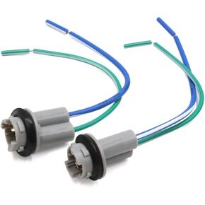 uxcell DC 12V Waterproof T10 W5W Car LED Light Wire Harness Socket Connector 2pcs