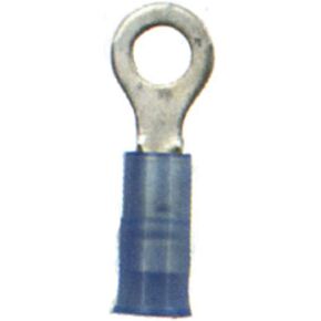 ANCOR MARINE GRADE 210245 Electrical Nylon Insulated Double Crip Funnel Entry Ring Terminals with Insulation Grip (6-Gauge, Size 5/16 Screw, 25-Pack)
