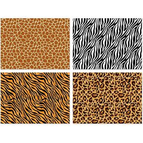 JOINFANXIN Leopard Zebra Stripe Sexy Wrapping Paper Roll 4 Rolls，One roll contains three sheets 27Inch X 20Inch Per sheet