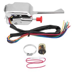 for Universal Turn Signal kit Gorgeri Hhot Rod Turn Signal 12V Universal Street Hot Rod Turn Signal Switch + Flasher for Ford P021-TS-HL101