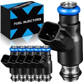 Upgraded Fuel Injectors 12592648 Fits for:-Pontiac Montana G6, for:-Chevy Uplander Monte Carlo Malibu Impala, 3.5L 3.9L, 2006 2007 2008 2009, for:-Buick Terraza 3.9 06 07, FJ10631 (6 Pcs)