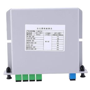 Garosa SC/APC Optical Splitter 1X4 Singlemode PLC Fiber Optic Splitter Blade Splitter Plug-in Optical Splitter Broadcasting Level for Home Wiring Engineering Projects Fiber Optic LAN