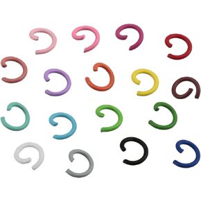 100pcs Candy Colors Open Jump Rings 1.2x8 mm Split Rings DIY Jewelry Findings for Choker Necklaces Bracelet Making Mixed Colors