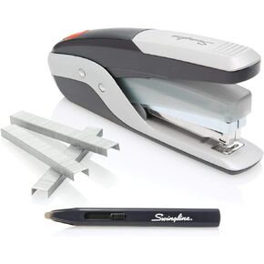 Swingline Stapler Value Pack, 28 Sheet Capacity, Jam Free, Reduced Effort, includes Quick Touch Stapler, 5000 Staples and Staple Remover, Metal, Red and Silver (S7064589)