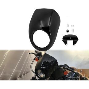 Front Headlight Fairing Fit For Harley Sportster Iron XL883 XL1200 1995-2022 Dyna 1995-2005 Gloss Black