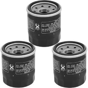 Oil Filter for Yamaha BRUIN 350 KODIAK 400 450 WOLVERINE GRIZZLY 660 RHINO XVZ1300 XV1600 XV1700 XV1900 ROAD STAR YZF R1 R6 VMX1200 1700 1996-2015 (3PCS)