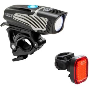 NiteRider Lumina Micro 900 Front Bike Light Vmax+ 150 Rear Bike Light Combo Pack- USB Rechargeable Bicycle Headlight LED Front Light Water Resistant Mountain Road City Commuting Cycling Safety Flash