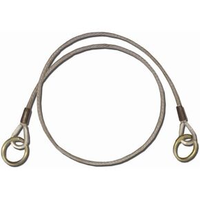 Guardian Fall Protection 10452 6-Foot Vinyl Coated Galvanized Cable Choker Anchor with 2-1/2-Inch and 3-Inch Ends