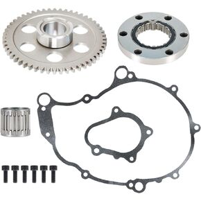 Heavy Duty One Way Bearing Starter Clutch Gear Kit Replacement for Yamaha Raptor 660R 2001-2003