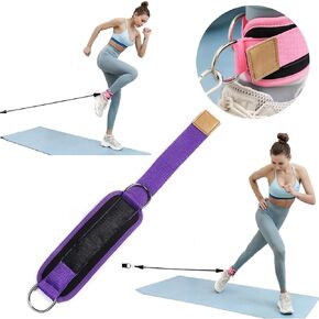 Ankle Straps with Door Anchor - Improve Ankle & Leg Strength, Home Fitness Equipment Ankle Resistance Bands, Door Flexibility Trainer, Adjustable Ankle Cuffs Exercise Bands for Women & Men