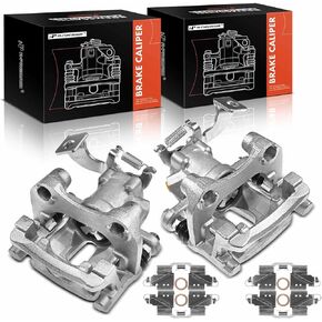 A-Premium Disc Brake Caliper Assembly with Bracket Compatible with Select Scion Models - xB 2008 2009 2010 2011 2012 2013 2014 2015 - Rear Driver and Passenger Side, 2-PC Set