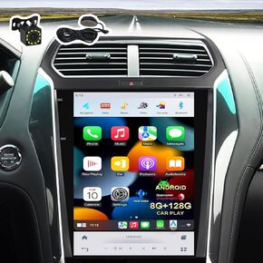 CUSP Car Stereo Radio GPS Navigation for Ford Explorer 2011-2019 Android Auto Car Play 12.1 Inch Qualcomm 8G+128G with DSP in Dash Headunit Multimedia Player Car Radio Car Audio Voice Control