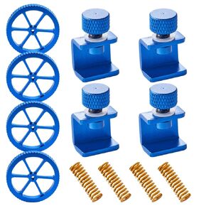 4X 3D Printer Bed Leveling Nuts and Ender 3 Springs and Ender 3 Bed Clips Use for Ender 3 Pro/Ender 3 V2/Ender 3/Ender 3 Max/Ender 3 Neo, Ender 5/Plus/Pro, CR-10/CR10S 3D Printer