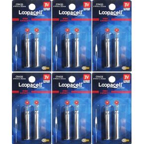 CR435 BR435 435 Lithium Pin Type Cell 3V for Fishing Lures, Fishing Bobbers, Pen Lights, Arrow Nocks, Fishing Floats, Pole Lights, LED Flashers 12 Batteries