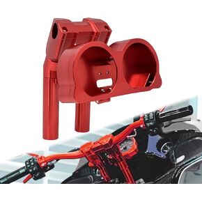 Motorcycle 10.0 Inch Tall Handlebar Risers with Extension Kit Fit For Harley Road Glide 2015-UP (Red)