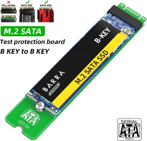 B&M Key to B&M Key M.2 SATA NGFF SSD بطاقة مهايئ حماية اختبار ممتدة لمفتاح B إلى B مفتاح بطاقة الشبكة بطاقة الصوت M.2 بطاقة تمديد-AJSTOS2 in Kuwait