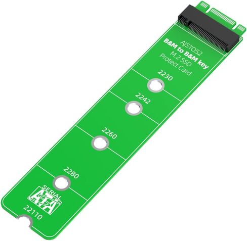 B&M Key to B&M Key M.2 SATA NGFF SSD بطاقة مهايئ حماية اختبار ممتدة لمفتاح B إلى B مفتاح بطاقة الشبكة بطاقة الصوت M.2 بطاقة تمديد-AJSTOS2 in Kuwait