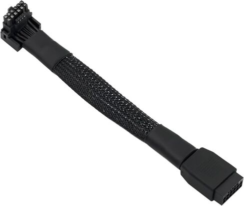 12VHPWR PCI-e 5.0 16Pin Right Angle Adapter 90 Degree Female to Male Extension Cable Compatible with GPU 3090 4070Ti 4080 4090 Graphic Card 16AWG 600W 12+4pin (Type A) in Saudi Arabia