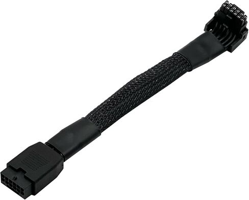 12VHPWR PCI-e 5.0 16Pin Right Angle Adapter 90 Degree Female to Male Extension Cable Compatible with GPU 3090 4070Ti 4080 4090 Graphic Card 16AWG 600W 12+4pin (Type A) in Saudi Arabia
