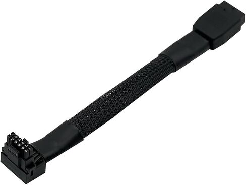 12VHPWR PCI-e 5.0 16Pin Right Angle Adapter 90 Degree Female to Male Extension Cable Compatible with GPU 3090 4070Ti 4080 4090 Graphic Card 16AWG 600W 12+4pin (Type A) in Saudi Arabia