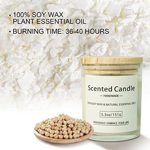 Scented Candles Gift Set for Women: Glass Aromatherapy Can Burn 40 Hours Household Aromatherapy Soy Wax Jar 5.3 oz Scented for Bathing Yoga Meditation Perfect Birthday Christmas Gifts 4 Pack in Saudi Arabia