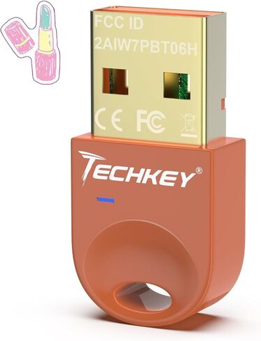 محول بلوتوث USB 5.3 لأجهزة الكمبيوتر المكتبية، قم بتوصيل وتشغيل جهاز استقبال وجهاز إرسال بلوتوث صغير V2 EDR Dongle لأجهزة الكمبيوتر المحمول بلوتوث Windows 11/10/8.1-Tangelo in Saudi Arabia