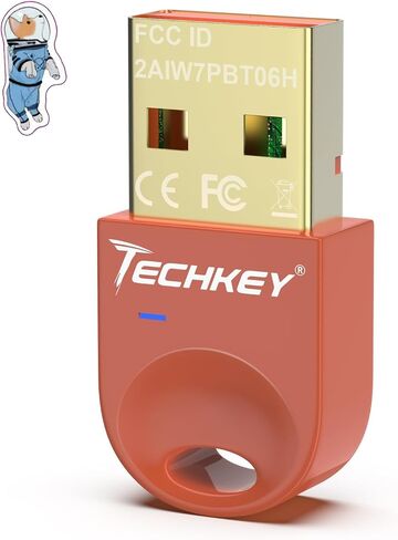 محول بلوتوث USB 5.3 لأجهزة الكمبيوتر المكتبية، قم بتوصيل وتشغيل جهاز استقبال وجهاز إرسال بلوتوث صغير V6 EDR Dongle للكمبيوتر المحمول والكمبيوتر المحمول بنظام Windows 11/10/8.1-أصفر كهرماني in Saudi Arabia