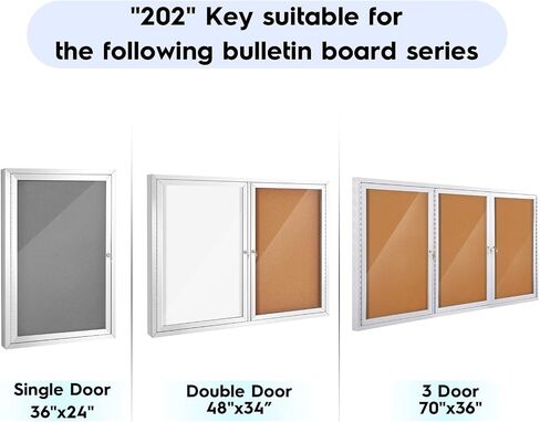 Swansea 202 Replacement Keys for Outdoor Bulletin Boards,2 PCS in Saudi Arabia