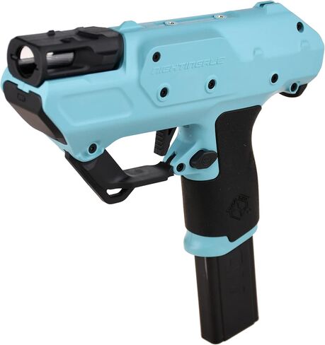 مسدس WORKER Nightingale Blaster، عجلة موازنة نصف آلية نصف رمي السهام، لعبة مسدس مجانية يمكنك صنعها بنفسك (البطارية غير متضمنة) برتقالي in Kuwait