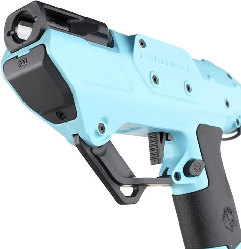 مسدس WORKER Nightingale Blaster، عجلة موازنة نصف آلية نصف رمي السهام، لعبة مسدس مجانية يمكنك صنعها بنفسك (البطارية غير متضمنة) برتقالي in Kuwait