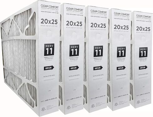 Clean Comfort AMP-11-2025-45 (5-Pack) - 20" x 25" x 4.5" Media Air Filter, MERV 11 in Saudi Arabia