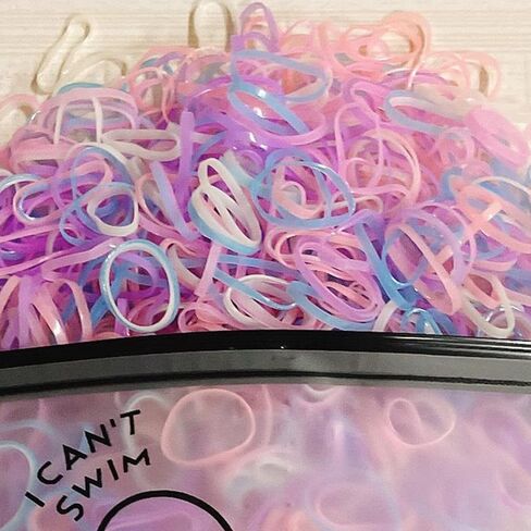 1000pcs Elastic Hair Bands, Small High Elastic Colorful Baby Hair Ties Baby Hair Accessories Hair Rubber Bands for Girls Toddler in Saudi Arabia