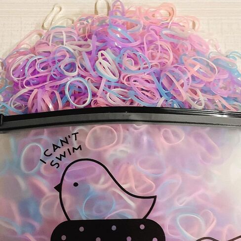 1000pcs Elastic Hair Bands, Small High Elastic Colorful Baby Hair Ties Baby Hair Accessories Hair Rubber Bands for Girls Toddler in Saudi Arabia