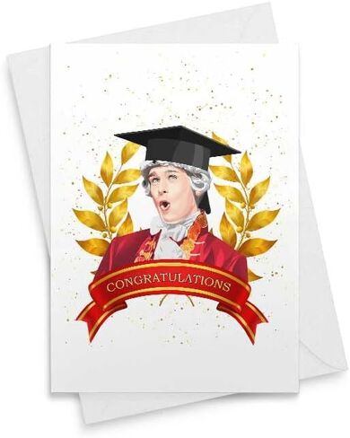 Hamilton Graduation Card - Graduation Card Gift Congratulations Greeting College Congrats Graduate High School Grad Funny Gifts [00083] in Saudi Arabia