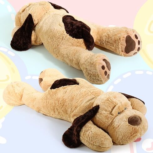 55 Inch Giant Puppy Dog Stuffed Animal Large Plush Dog Pillow Soft Stuffed Dog Huge Stuffed Animal Pillow Big Plush Toy for Boys Girls Adults Birthday Holiday Presents in Saudi Arabia