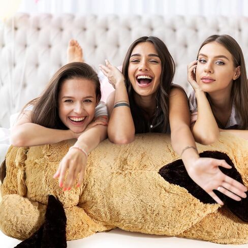 55 Inch Giant Puppy Dog Stuffed Animal Large Plush Dog Pillow Soft Stuffed Dog Huge Stuffed Animal Pillow Big Plush Toy for Boys Girls Adults Birthday Holiday Presents in Saudi Arabia