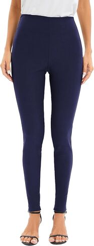 سراويل نسائية من Famulily سراويل ضيقة أنيقة بخصر عالٍ سراويل عمل غير رسمية قابلة للتمدد سراويل أساسية in Kuwait