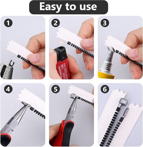 48pcs Metal Zipper Latch Slider Retainer, 3#5#8#10 Zipper Insertion Pin Zipper Stopper Broken Zipper Pull Replacement, 3 Color Zipper Slider Universal Zipper Fixer for Sewing,Jacket,Coat, Pants,Hand in Saudi Arabia