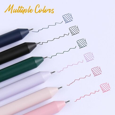 RIANCY colored gel pens, 18 pack coloring pastel gel pen 0.5mm retractable fine point pens smooth writting ink pen for school office students stationery supplies in Saudi Arabia