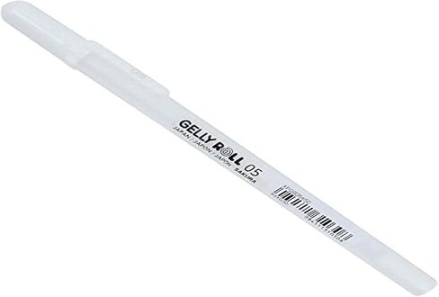 SAKURA GEL PEN GELLY ROLL THIN 0.5MM - WHITE - PROFESSIONAL USE in Saudi Arabia