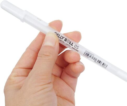 SAKURA GEL PEN GELLY ROLL THIN 0.5MM - WHITE - PROFESSIONAL USE in Saudi Arabia