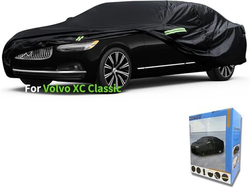 مناسب خصيصًا لغطاء سيارة فولفو، السيارات مقاوم للماء في جميع الأحوال الجوية، غطاء السيارة في جميع الأحوال الجوية، مقاوم للثلج، حماية من الأشعة فوق البنفسجية، مقاوم للرياح في الهواء الطلق، غطاء سيارة كامل (لفولفو XC70) in Kuwait
