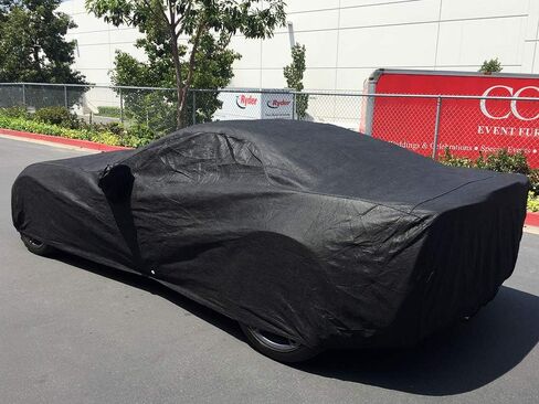 CarsCover Custom Fit C6 2005-2013 Chevy Corvette Car Cover for 5 Layer Heavy Duty Waterproof Black Ultrashield in Saudi Arabia